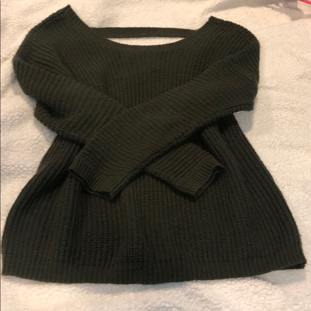 Olive green sweater